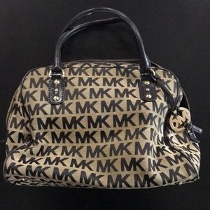 Michael Kohrs Handbag - Black Brown and Gold
